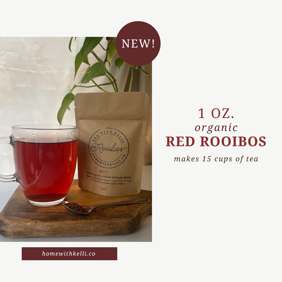 1 oz. Organic Red Rooibos Looseleaf Tea