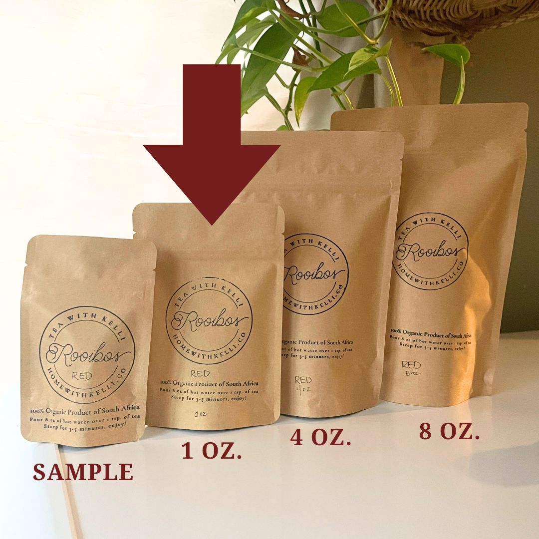 1 oz. Organic Red Rooibos Looseleaf Tea - Image 2