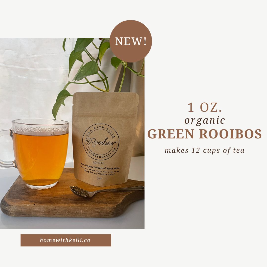 1 oz. Organic Green Rooibos Looseleaf Tea