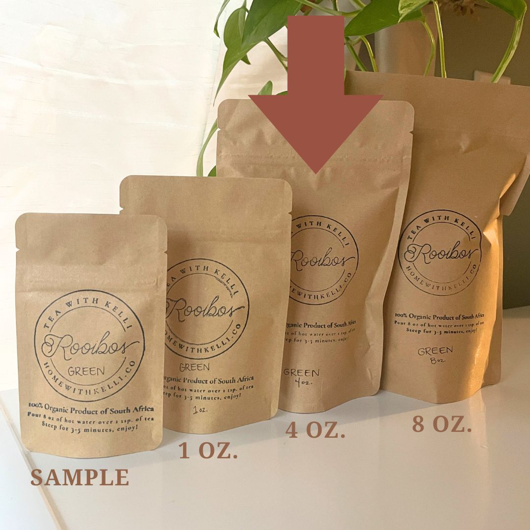 4 oz. Bag of Organic Green Rooibos Looseleaf Tea - Image 3