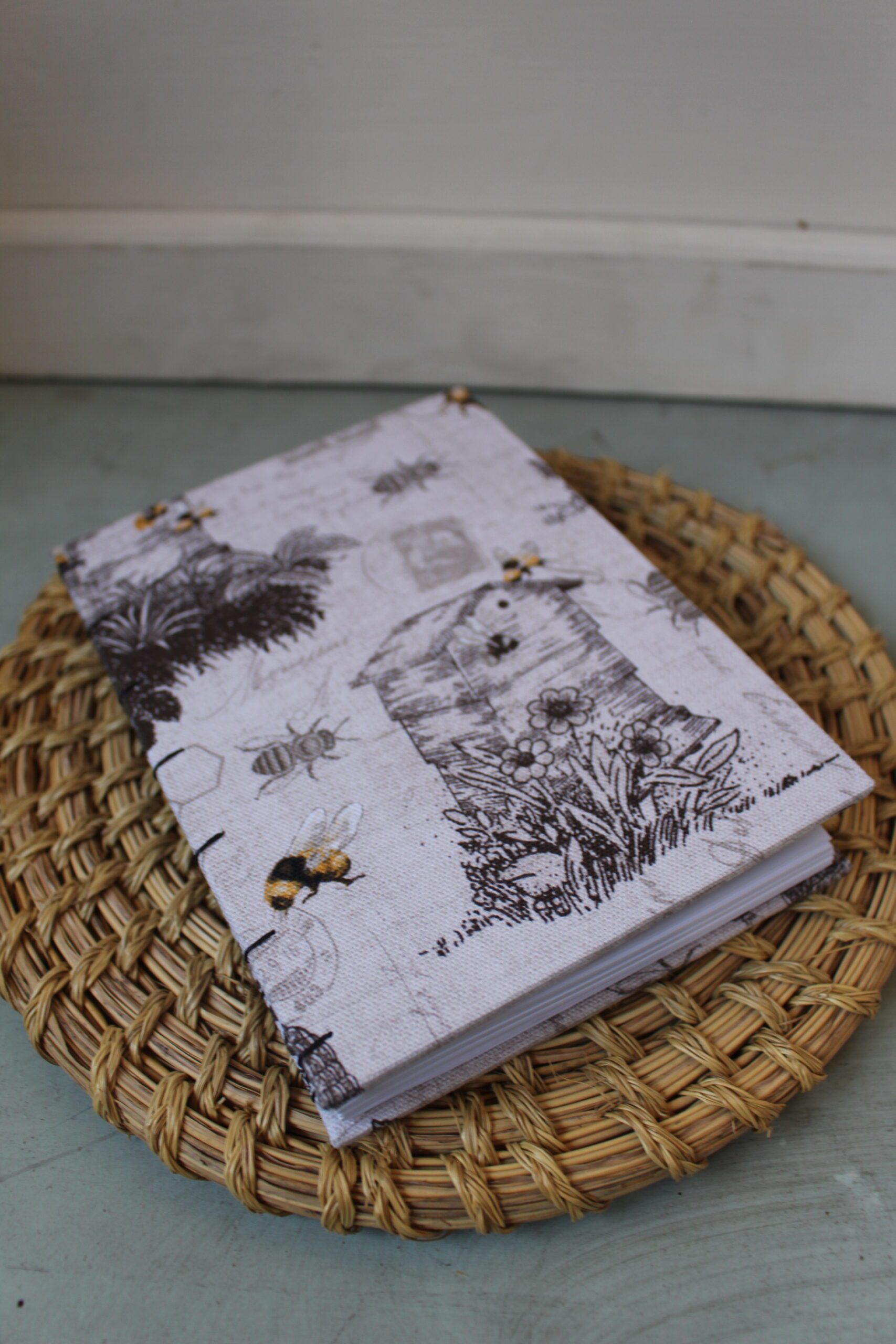 LINED "Home of the Honeybee" Handbound Journal - Image 4
